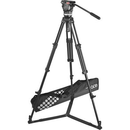 Picture of Sachtler Ace Fluid Head with 2-Stage Aluminum Tripod & On-Ground Spreader