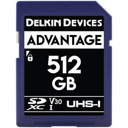 Picture of Delkin Devices 512GB Advantage UHS-I SDXC Memory Card