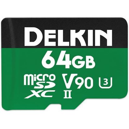 Picture of Delkin Devices 64GB Power UHS-II microSDXC Memory Card