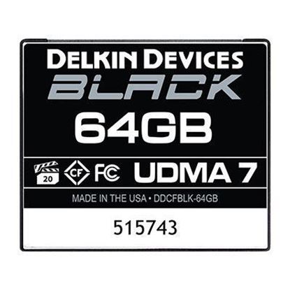 Picture of Delkin BLACK 64GB UDMA 7 160MB/s Compact Flash Card